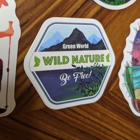 HIKING trail adventure inspired outdoor stickers set of 10 pcs New H009 - Picture 3 of 5